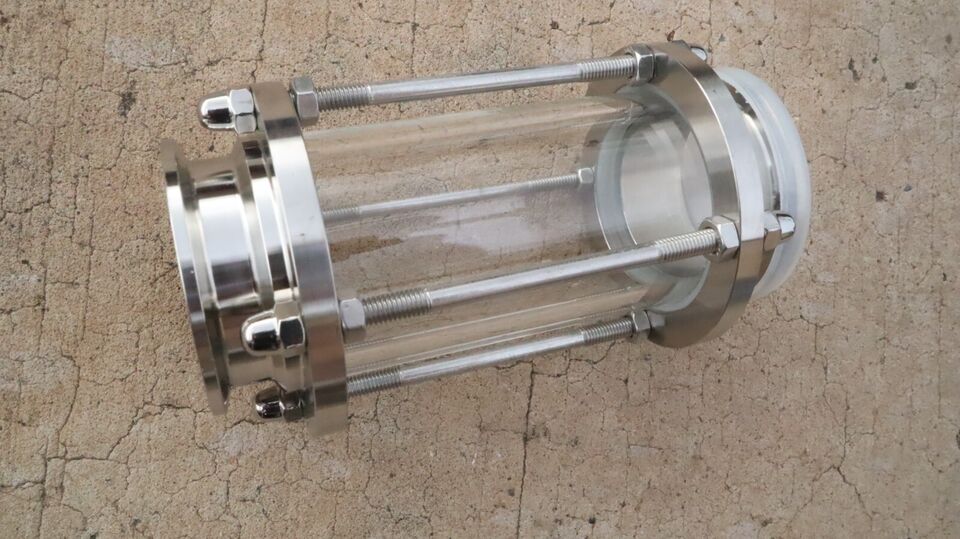 Brewing Sight Glass Stainless 2” Tri Clamp Distilling Pump Or Column Window