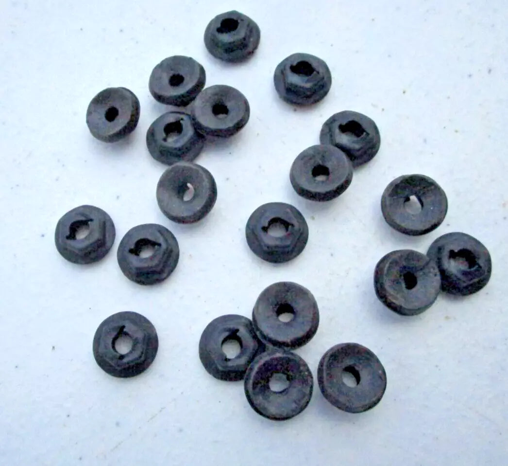 Chevy 5 MM Stud Thread Cutting Hex Nuts W/Seal Emblems Moulding Retainers (20)