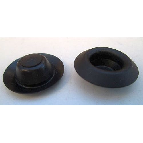 1/2" HOLE PLUGS Nylon Plug Buttons Depressed Center