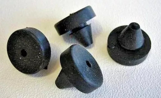 GM Rubber Hood Stops Rubber Bumpers 5/8" Top Head (qty 4) 5/16" Hole