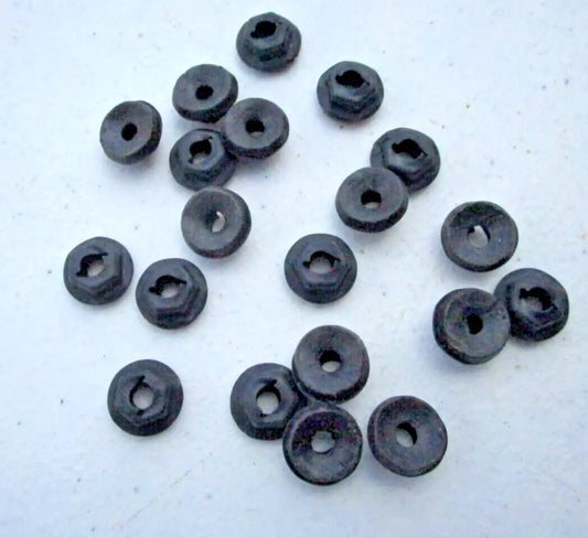 Chevy 5 MM Stud Thread Cutting Hex Nuts W/Seal Emblems Moulding Retainers (20)