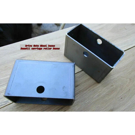 Steel boxes for Driveway Gate V-Groove Wheels or Sawmill carriages 2-Boxes