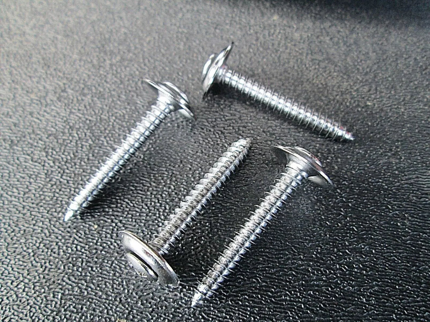 CHROME 8 x 1-1/4" #6 Phillips Oval Head Loose Washer SEMS Trim Screws 1/2" OD (25)