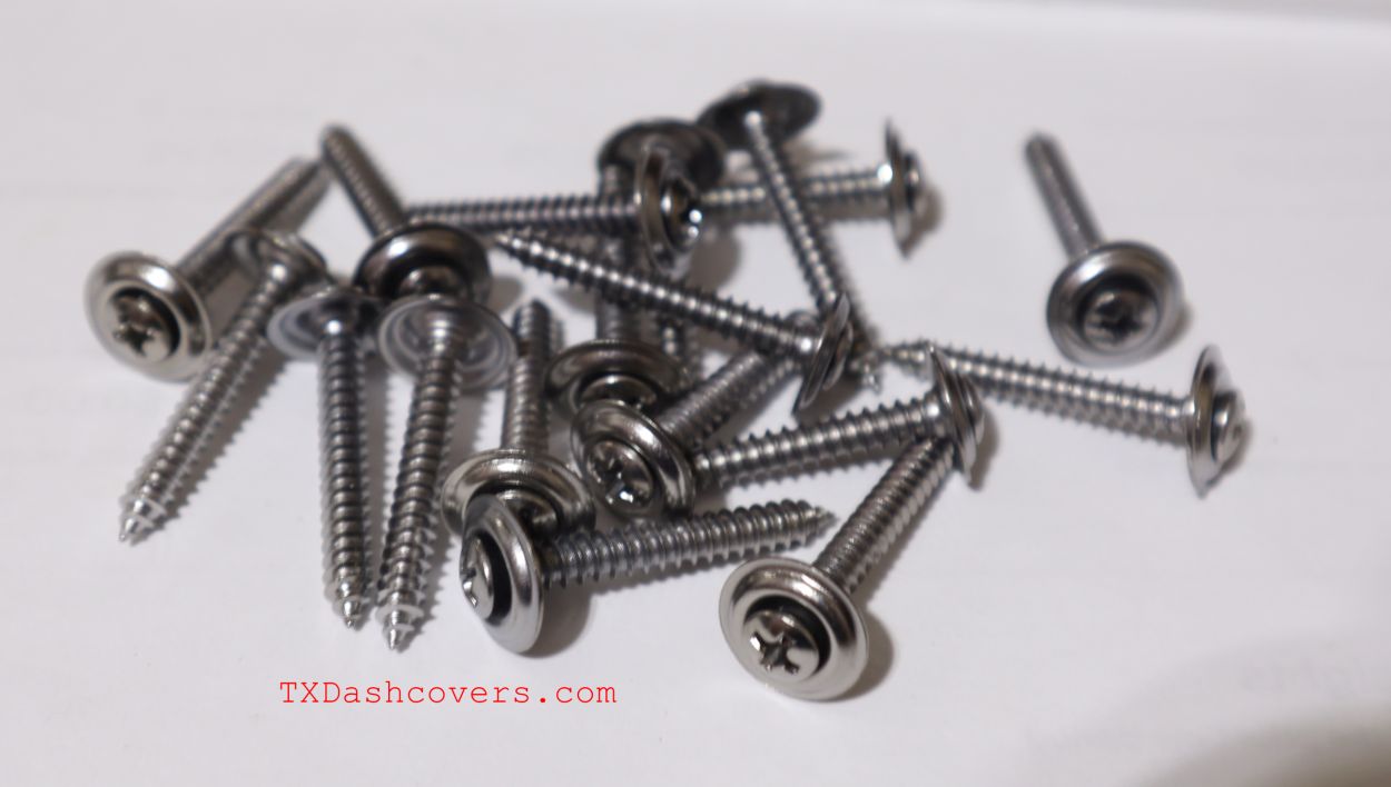 CHROME 8 x 1-1/4" #6 Phillips Oval Head Loose Washer SEMS Trim Screws 1/2" OD (25)