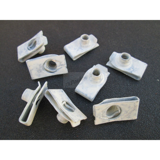 6-1.00 MM Speed Nuts Extruded U-Nuts Clips Prevailing Torque 9/16" Hole to edge (15)